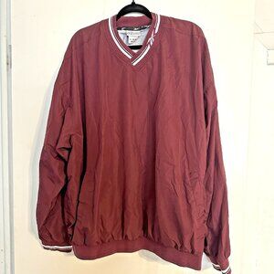 Reebok Men XXL Windbreaker Golf Pullover Shirt Banded Waist Sleeves Collar Lined